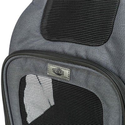 Trixie Hundetaschenrucksack dann grau
