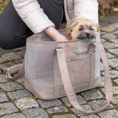Trixie dog bag mary transparent sand