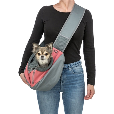 Trixie dog bag belly carrier pink