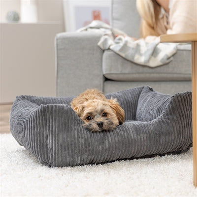 Trixie hondenmand jonna vital ribstof donkergrijs