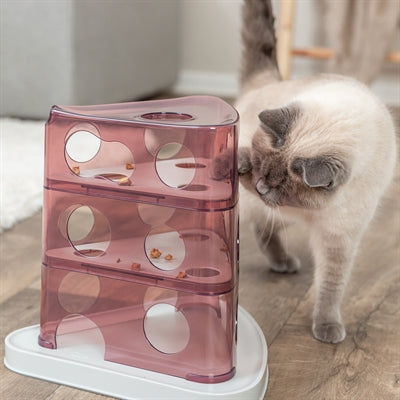 Trixie cat activity cheese tower plastic