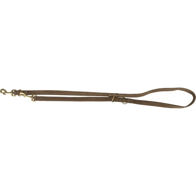Trixie dog leash pure adjustable leather brown