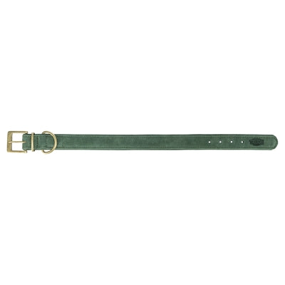 Trixie dog collar pure leather sage green