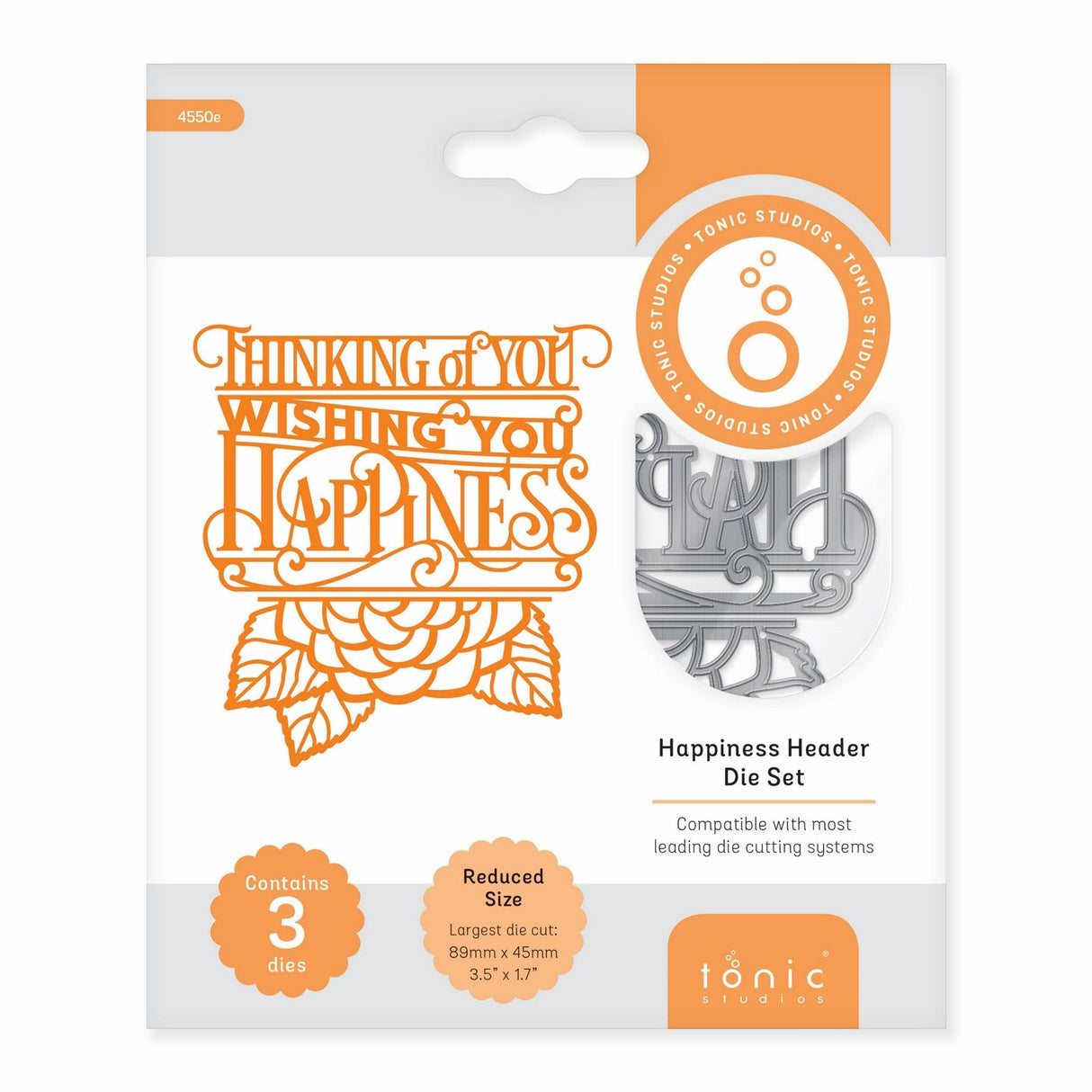 Tonic studios • essentials die set happiness header
