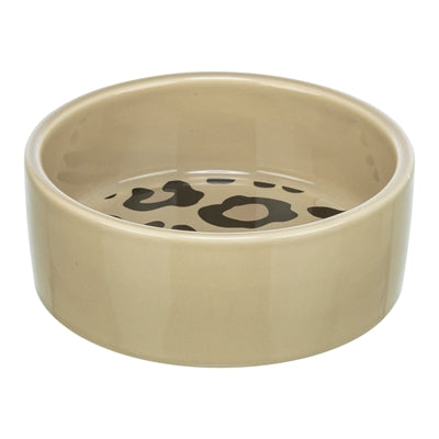 Trixie food bowl drinking bowl Leo cat ceramic leopard print assorted