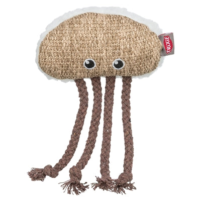 Trixie kwal stof pluche met kattenkruid catnip beige wit