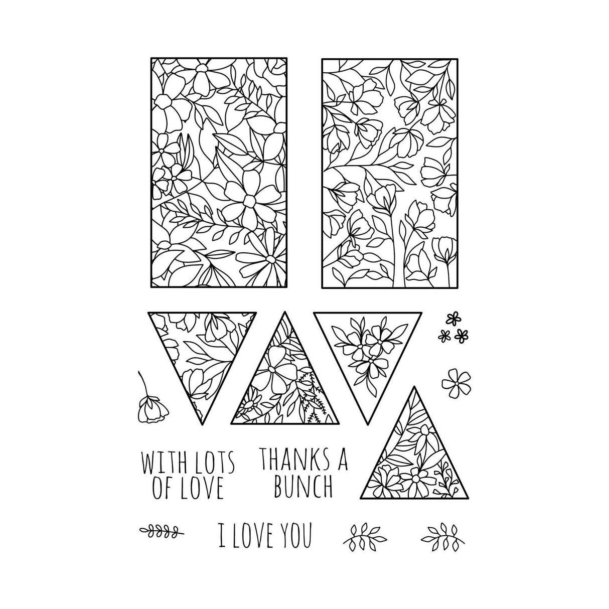 Tonic studios • dimensions floral box stamps