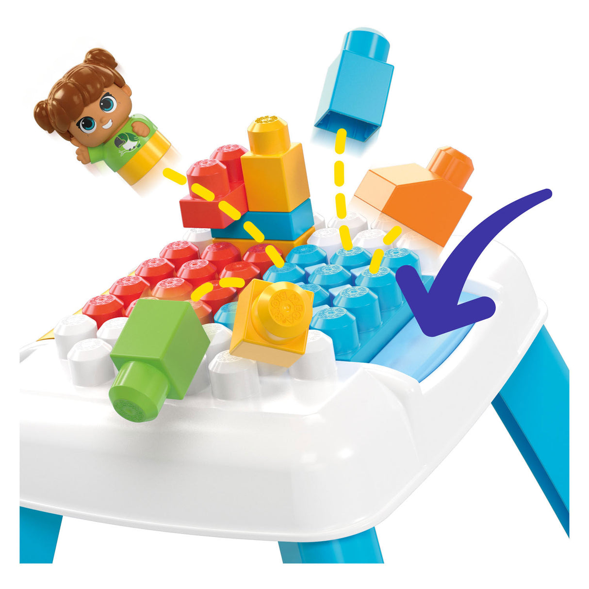 Mega Bloks - Construisez une table de construction tombante