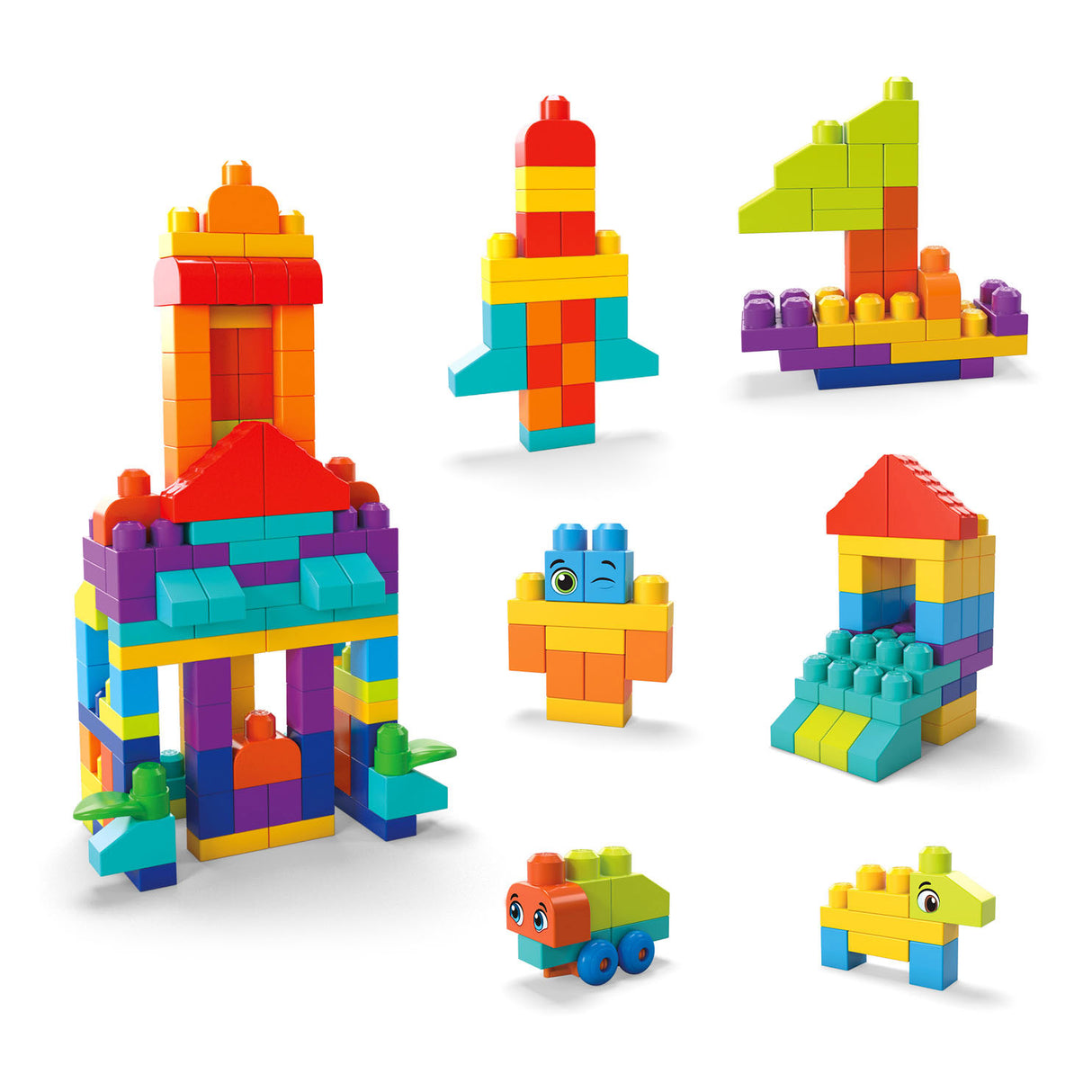 Mega bloks - bigger building bag bouwblokken - 150dlg.