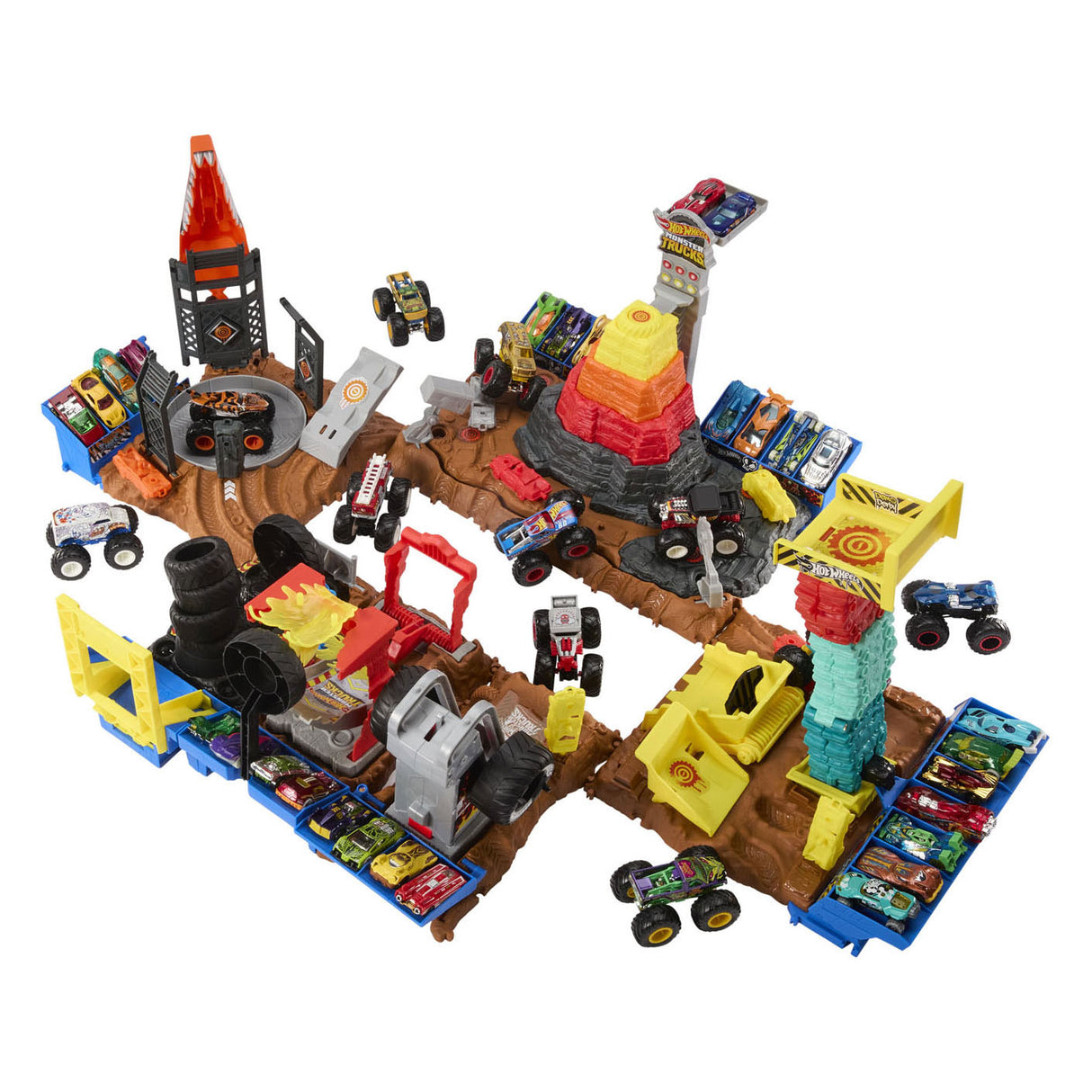 Hot Wheels Arena Smasers Main Event Bone Shakers Ultimate Crush Yard