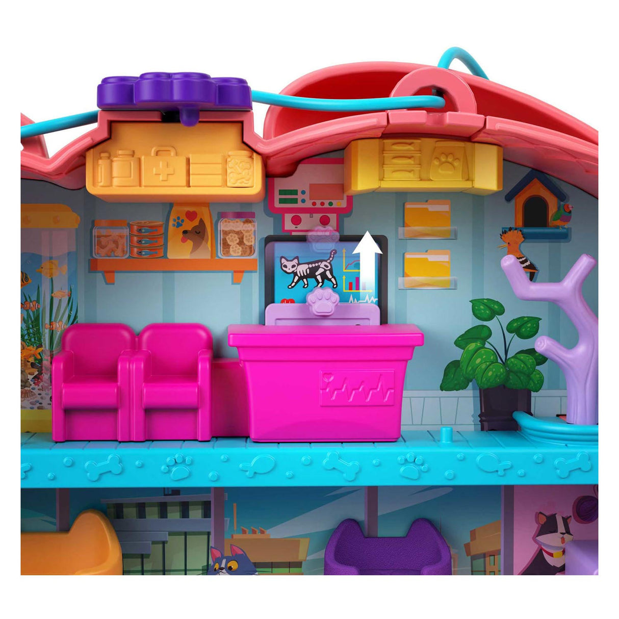 Mattel Polly Pocket Shani the Cuddle Cat Playset