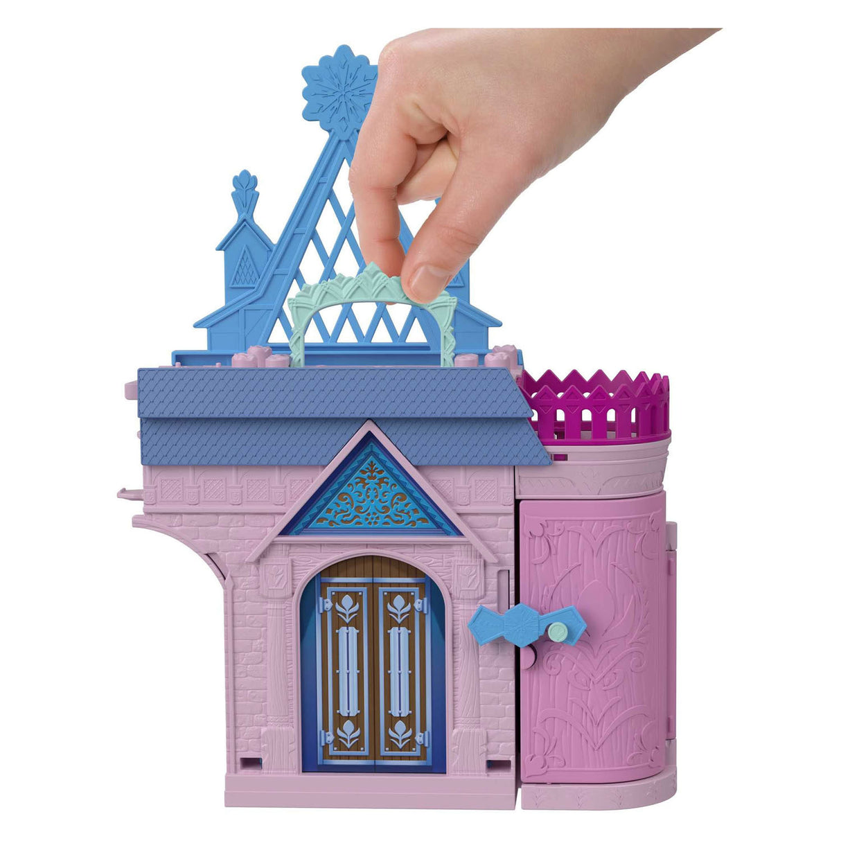 Mattel frozen story stackers anna's castle in arendelle playset