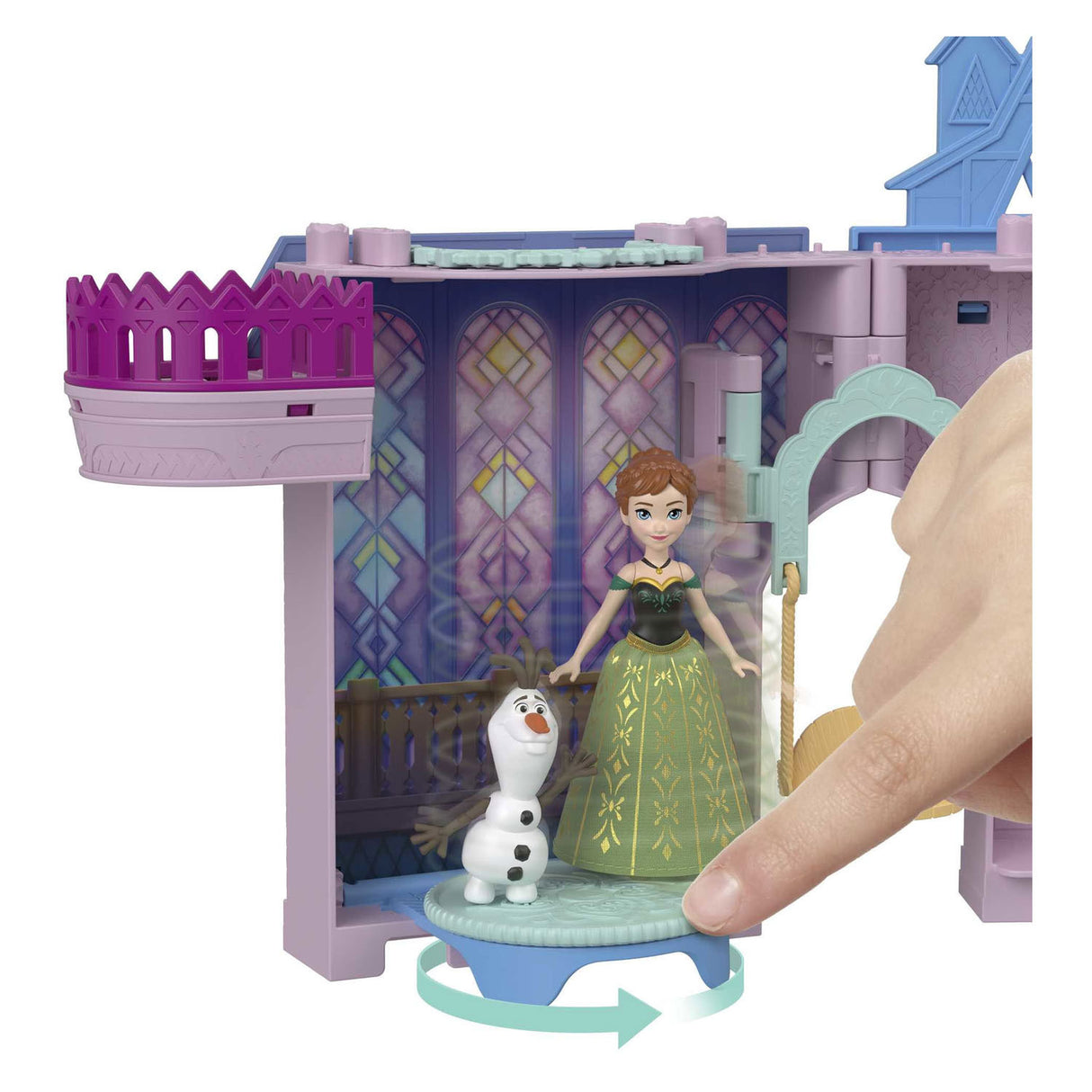 Mattel frozen story stackers anna's castle in arendelle playset