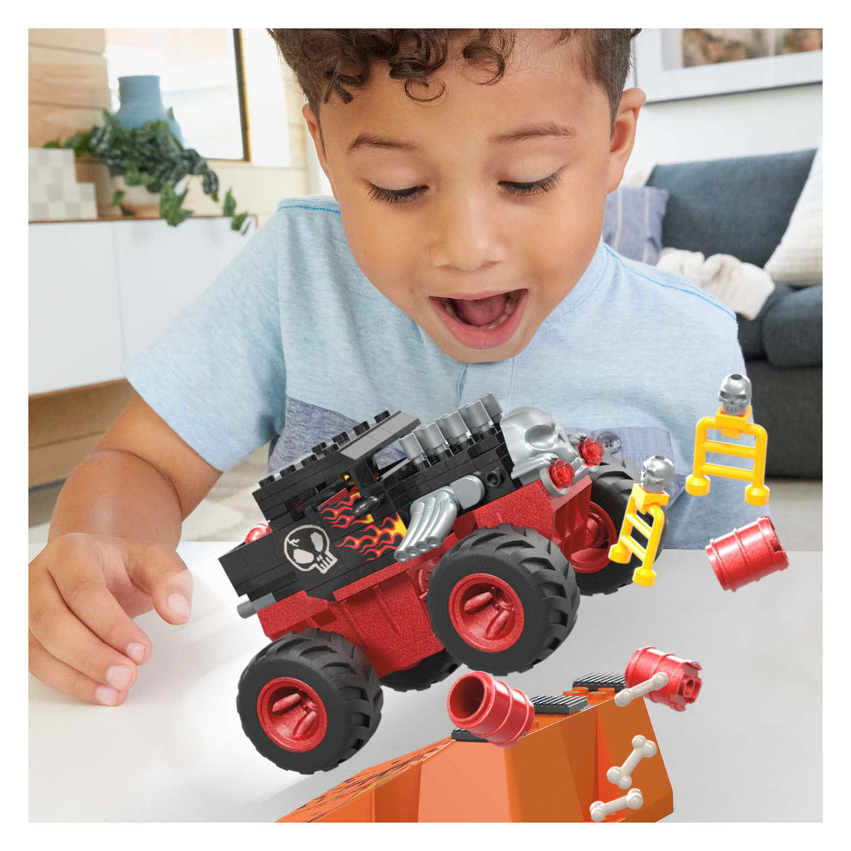Hot Wheels Mega Smash N Crash Bone Shauder Pletbaan Bouwset, 151dlg.