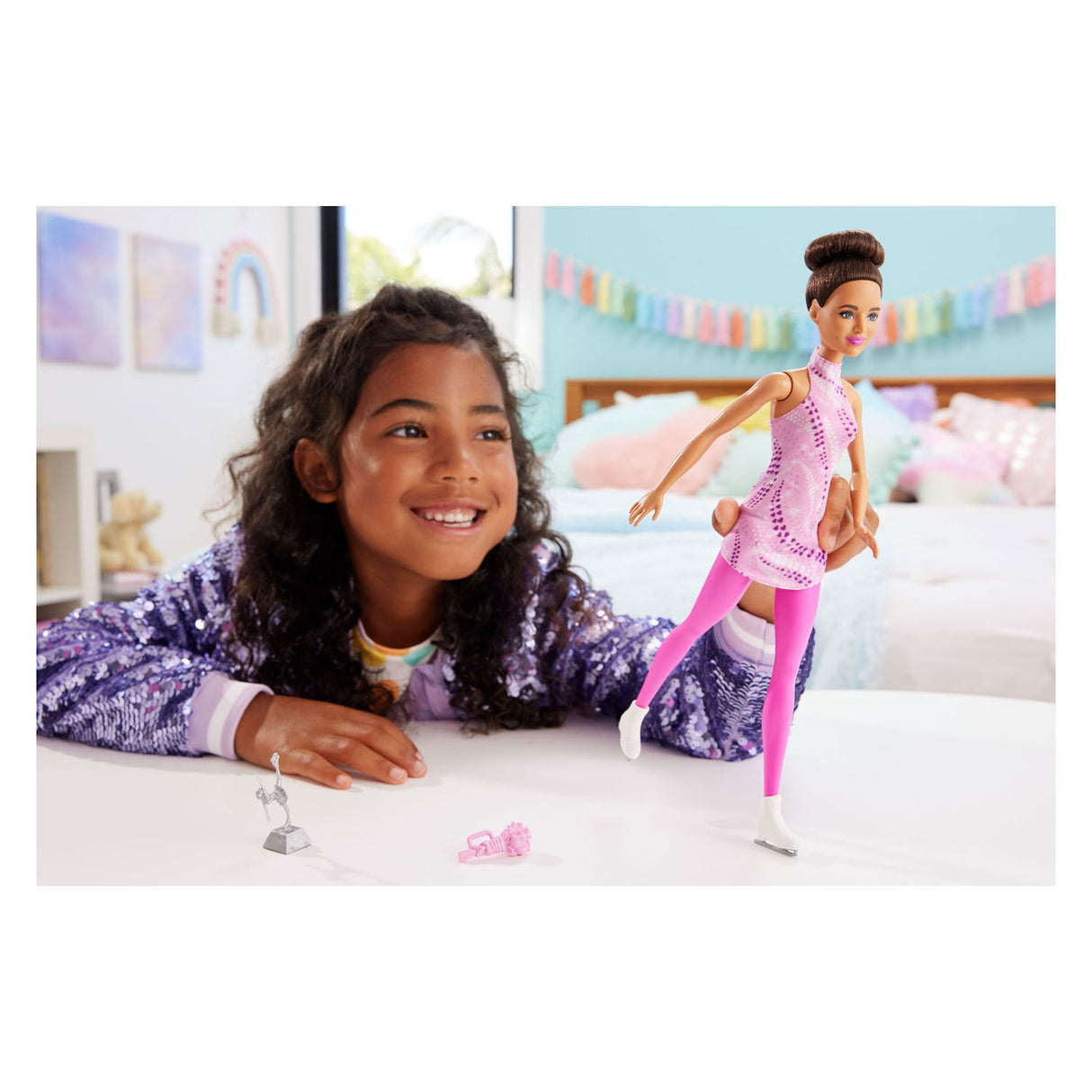 Mattel Barbie figure skater fashion doll