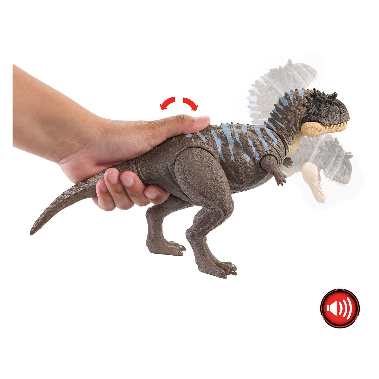 Mattel Jurassic World Wild Roar Ekrixinatosaurus tocando