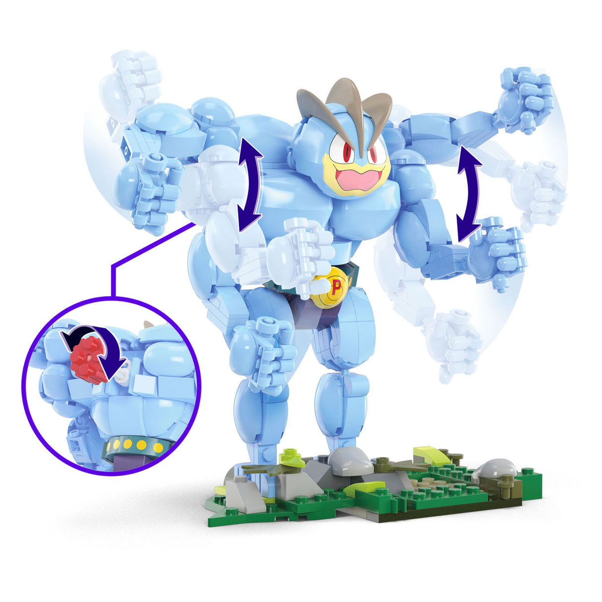 Mattel Mega Constux Pokémon Machamp Bouwset, 399dlg.