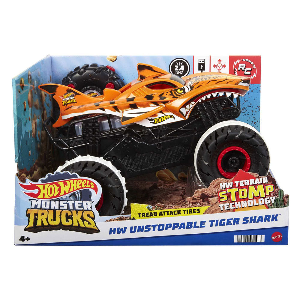 Hot Wheels RC Monster Trucks Unstoppable, Tough, Controllable Car