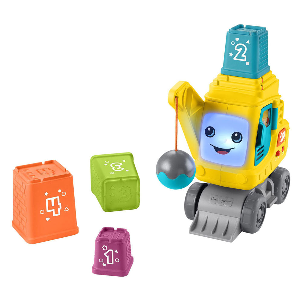 Fisher price stacking crane