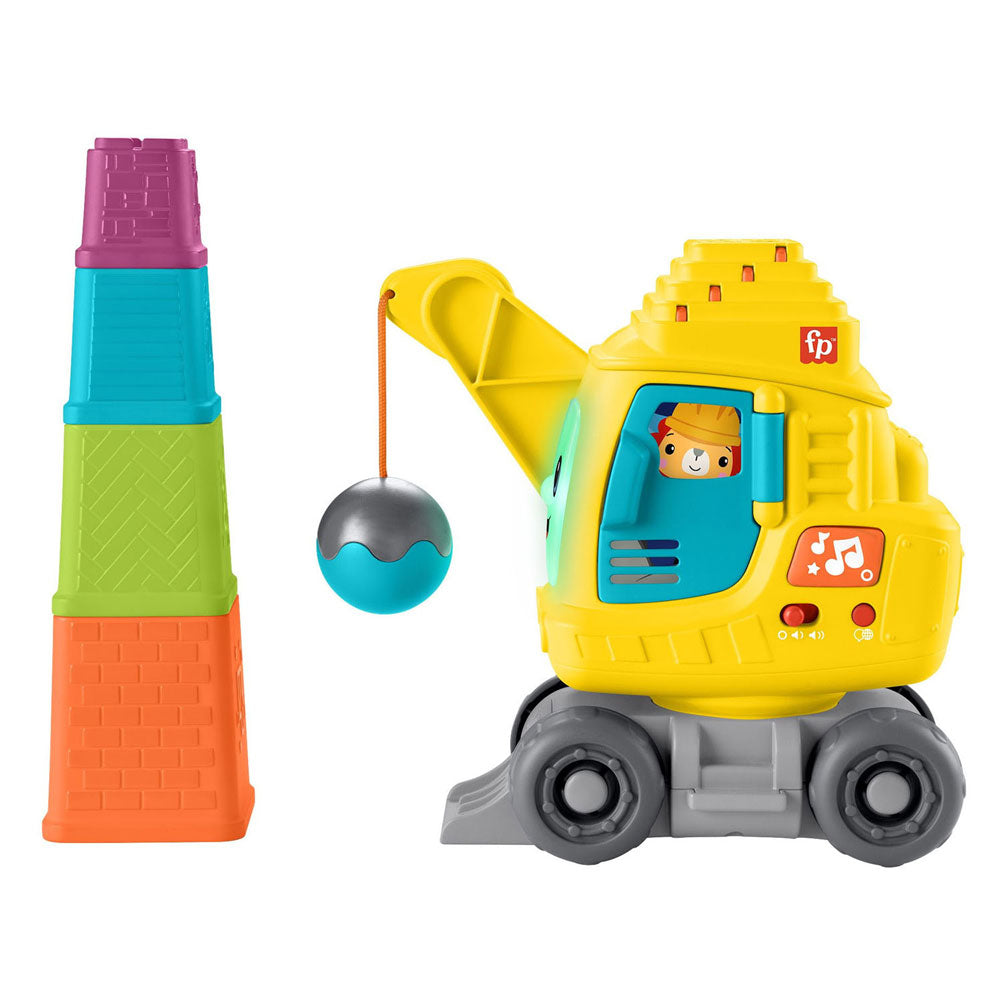 Fisher price stacking crane