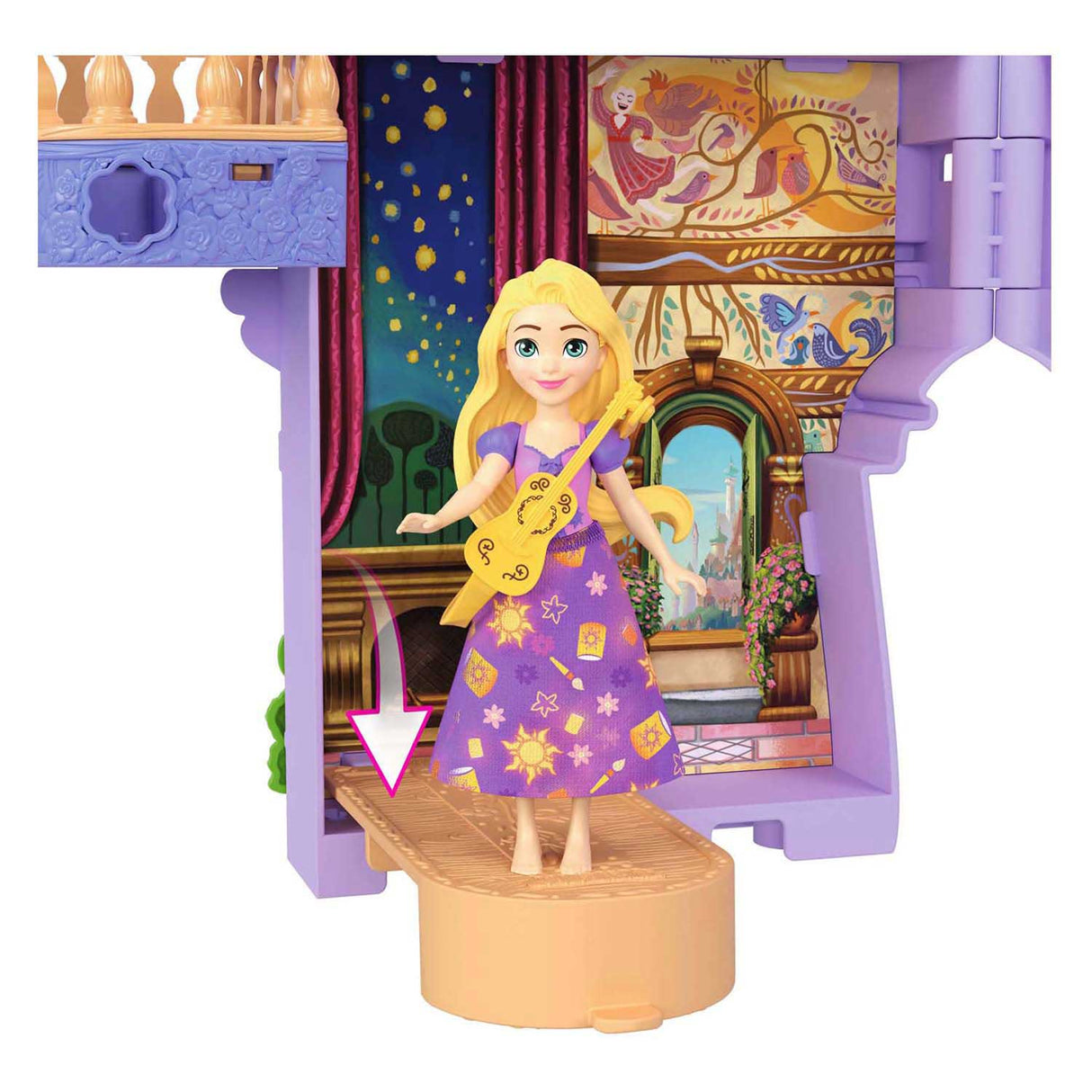 Mattel disney princess rapunzel stacking castle