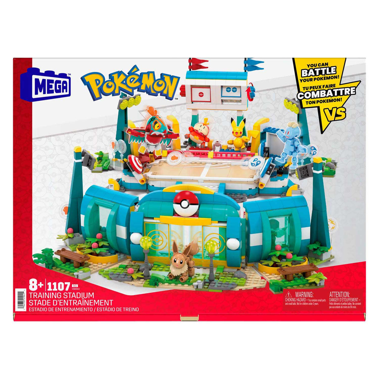 Mattel mega construx pokémon bouwset - training stadium