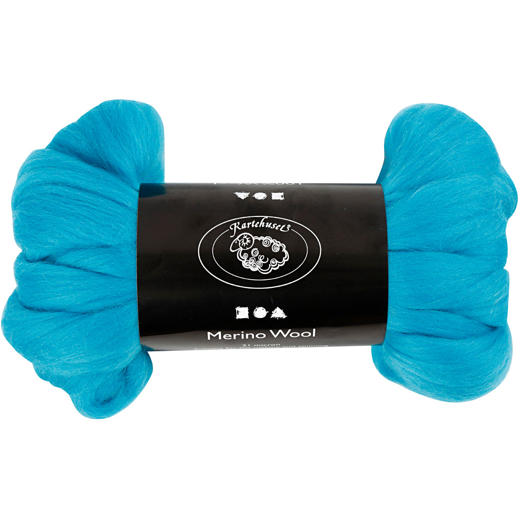 Creativ company merino wool, thickness 21 my, turquoise, 100 gr 1 box