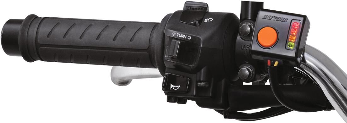 Greimeanna téite Daytona grips téite atv 2x22mm, oscailte, 4-chéim