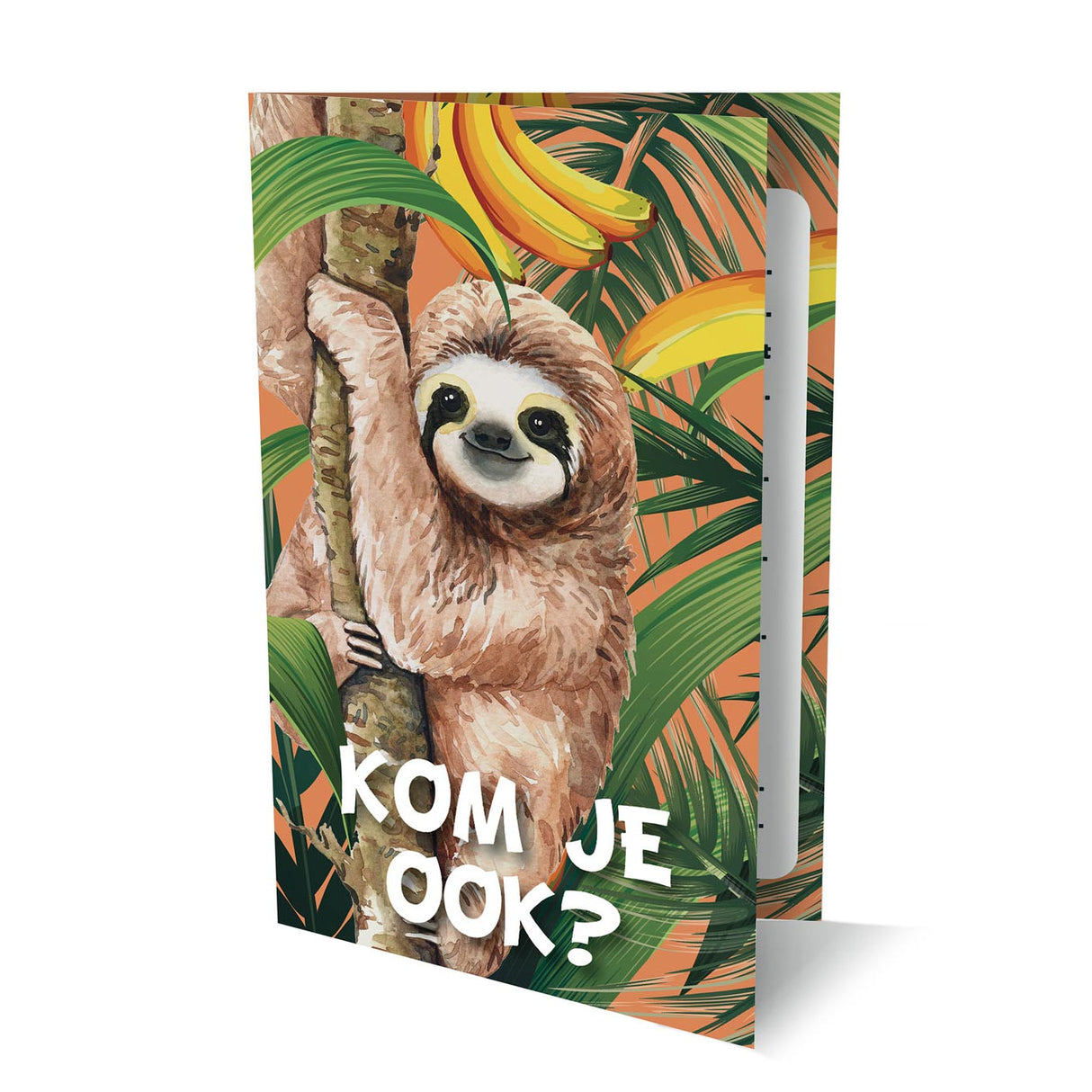 Uitnodigingen luiaard, 6st.