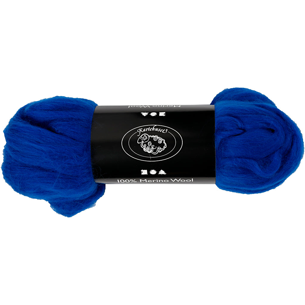 Creativ company merino wool, thickness 21 my, royal blue, 100 gr 1 box
