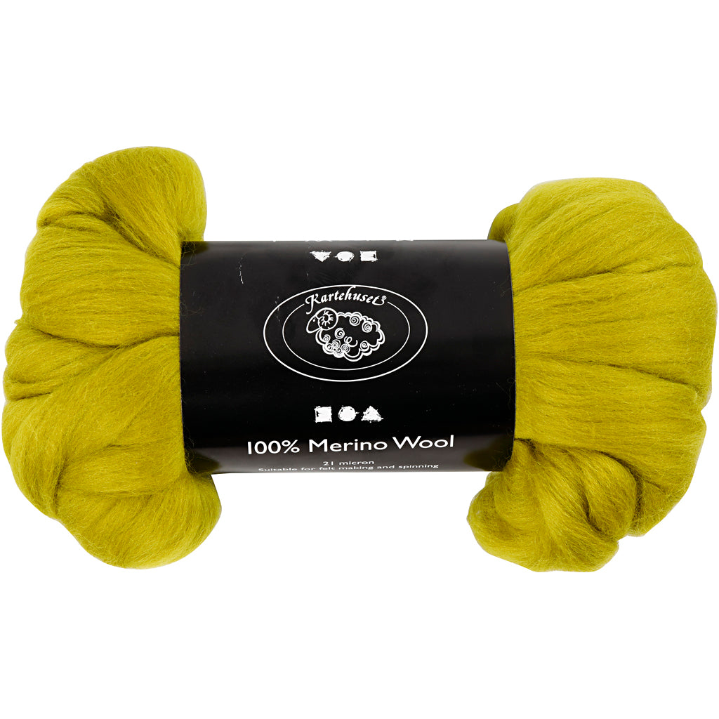 Creativ company merino wool, thickness 21 my, lemon, 100 gr 1 box