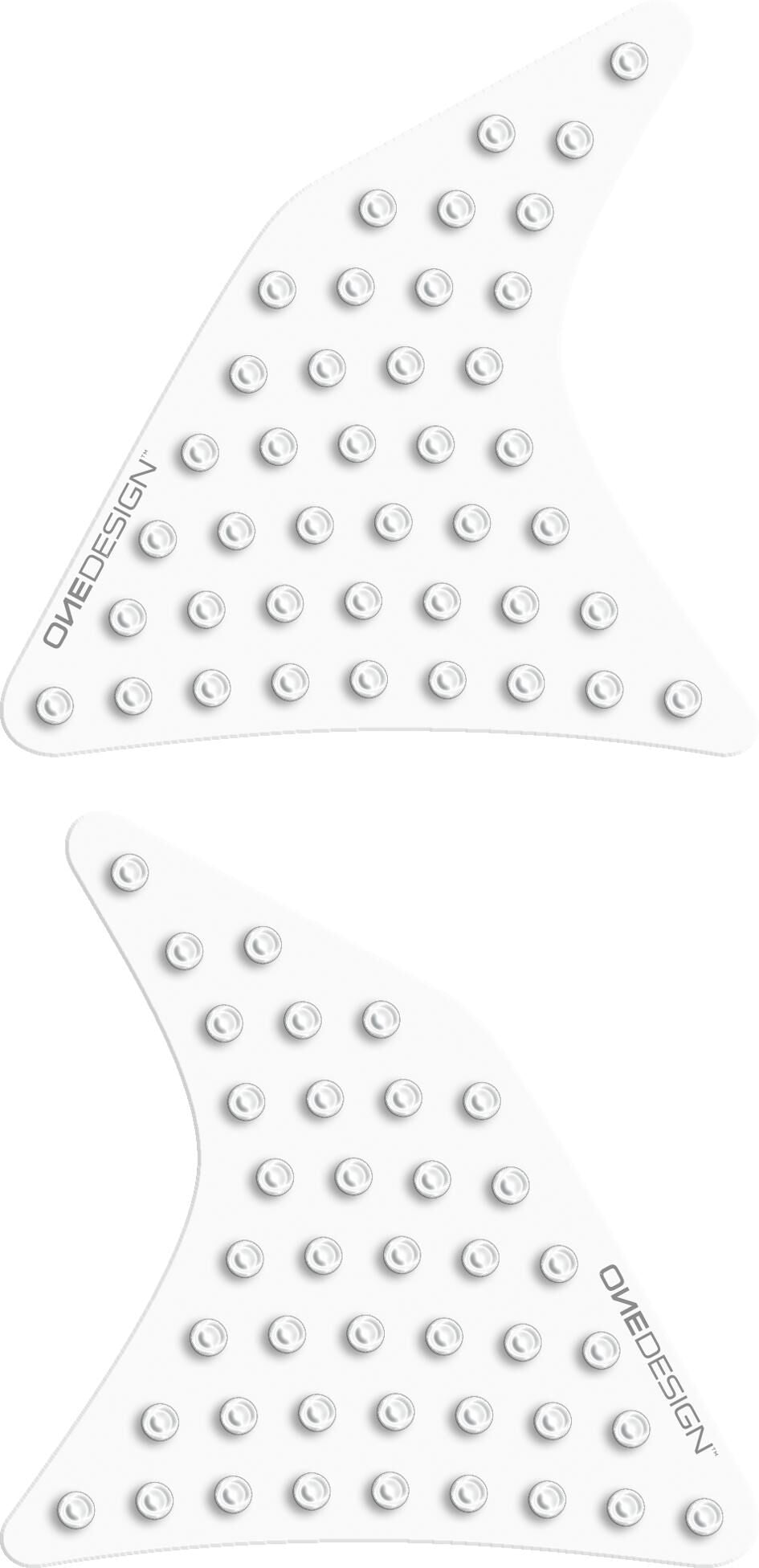Print tank surface pad tank pad left+right, with nubs tra