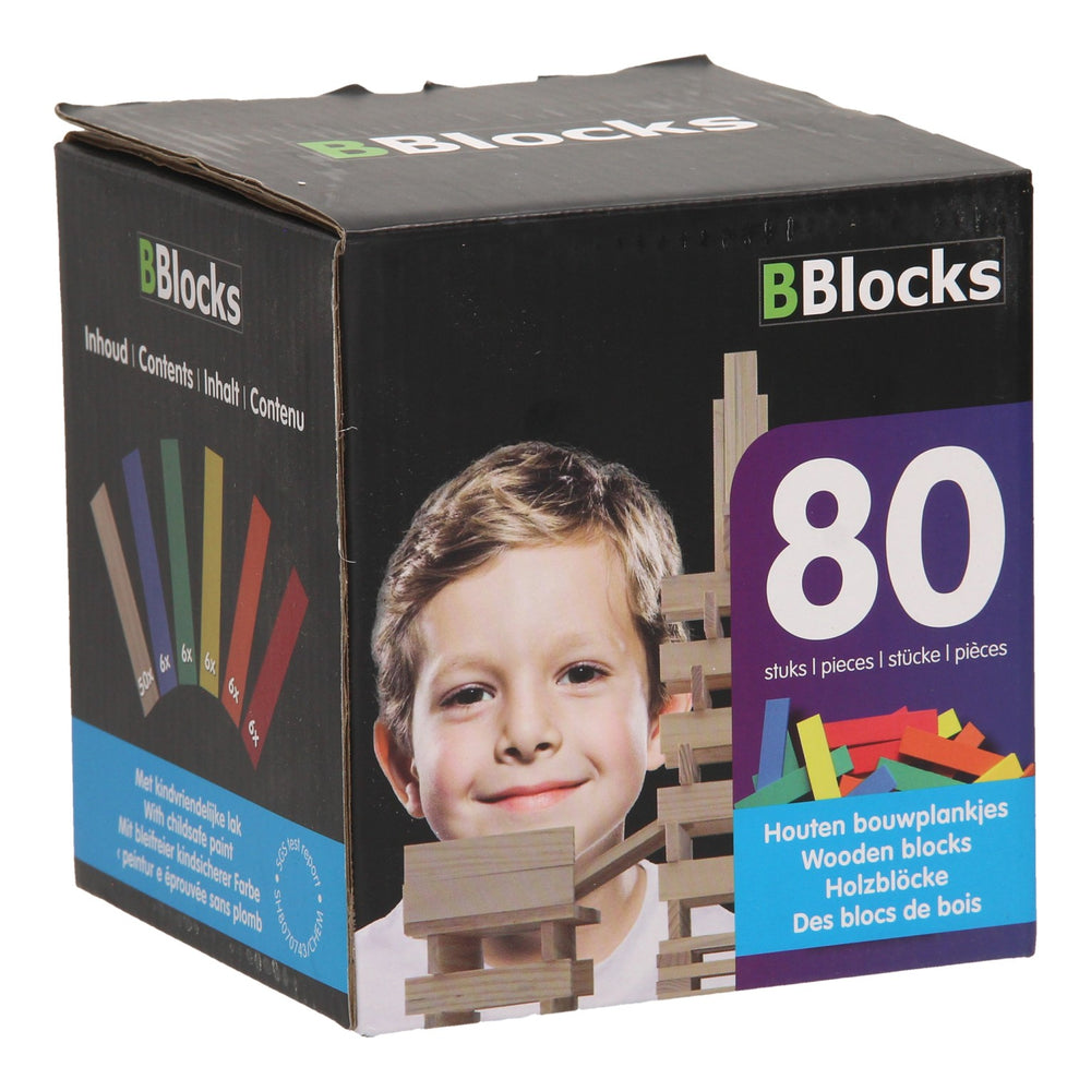Bblocks Building Planks Color, 80pcs.
