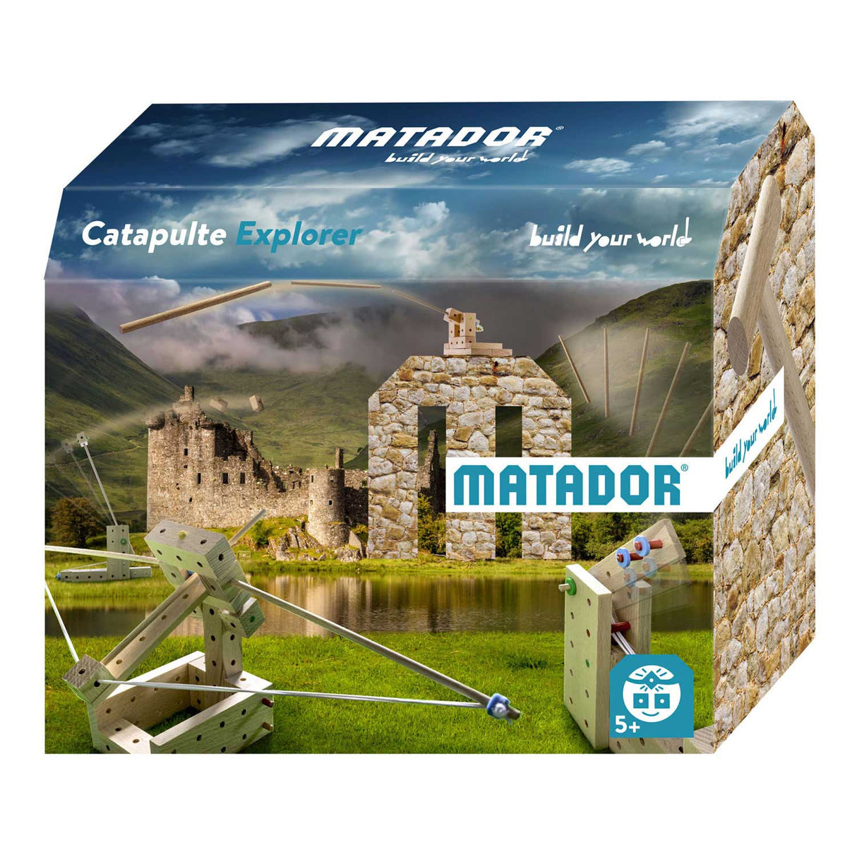 Matador Explorer Catapulte Set di costruzioni in legno, 60dlg.
