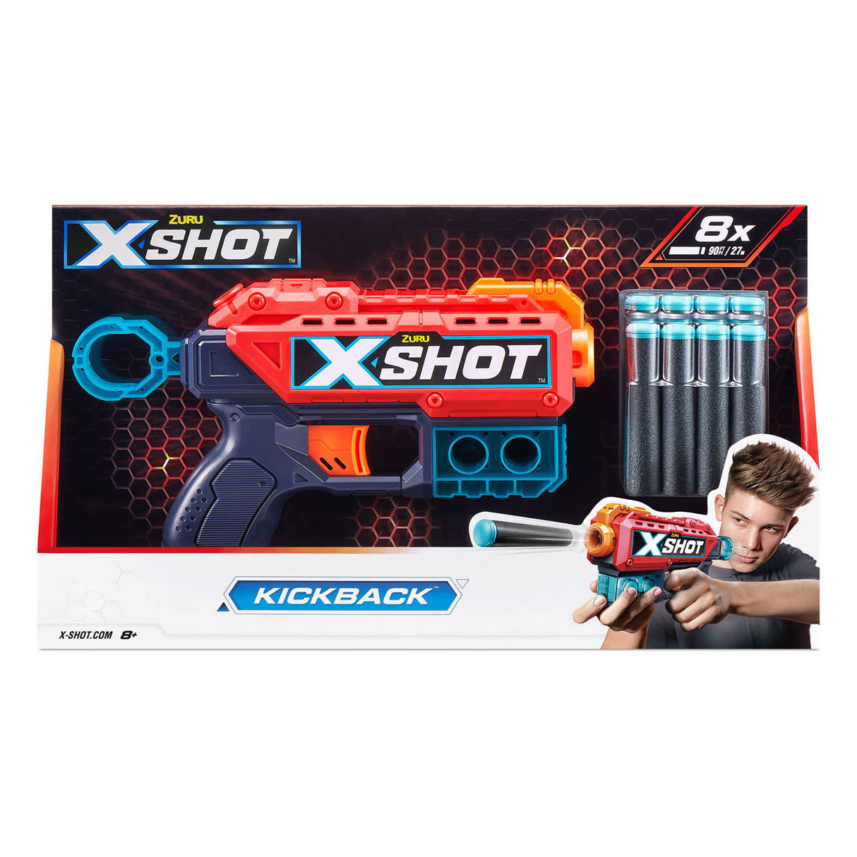Zuru x-shot kickback with 8 darts