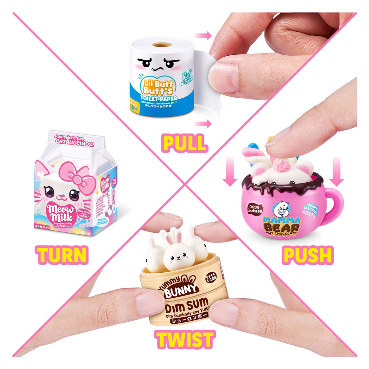 Zuru minibrändejä kawaii minibrändejä yllätyspallossa