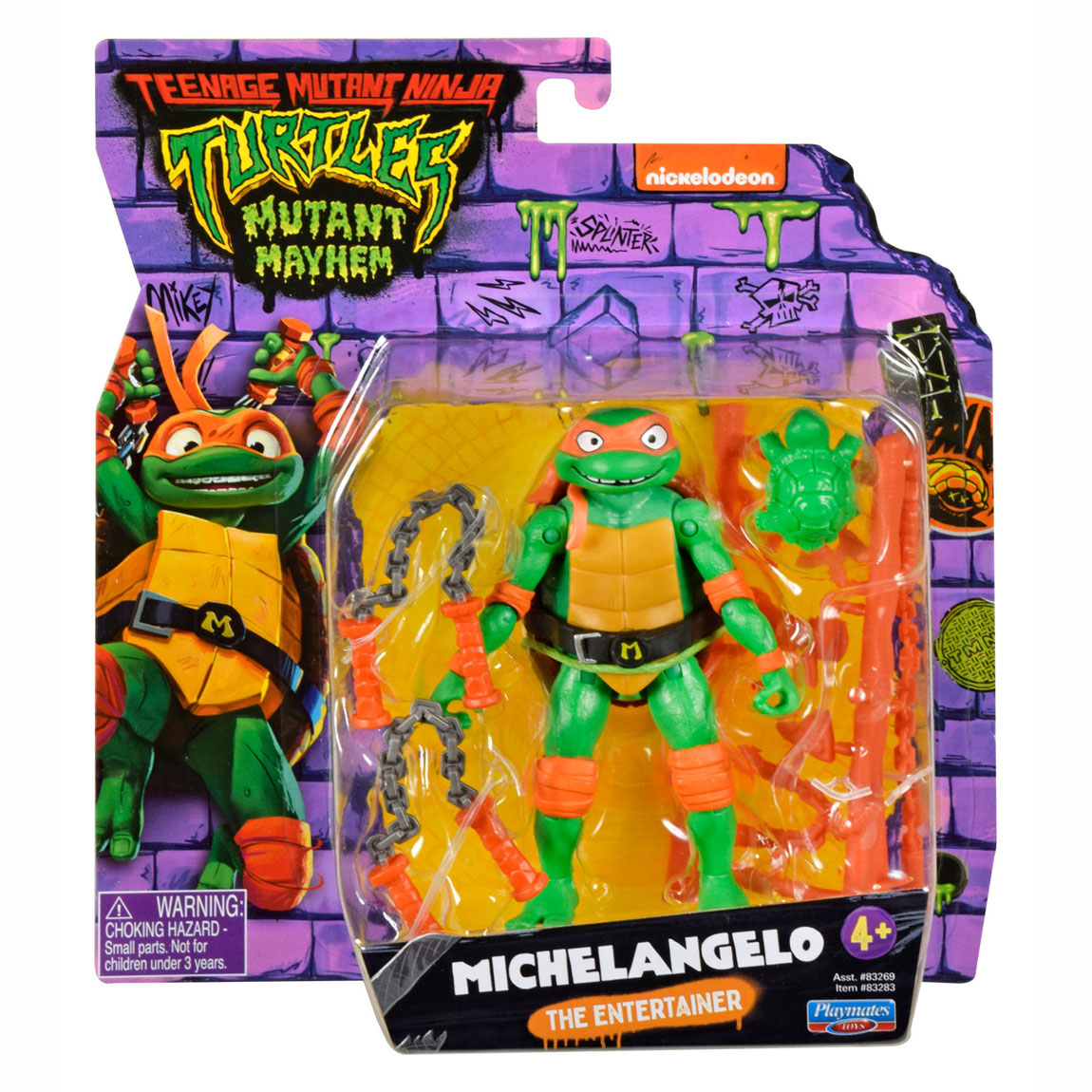 Boti Teenage Mutant Ninja Turtles Action Figure Michelangelo the Entertainer