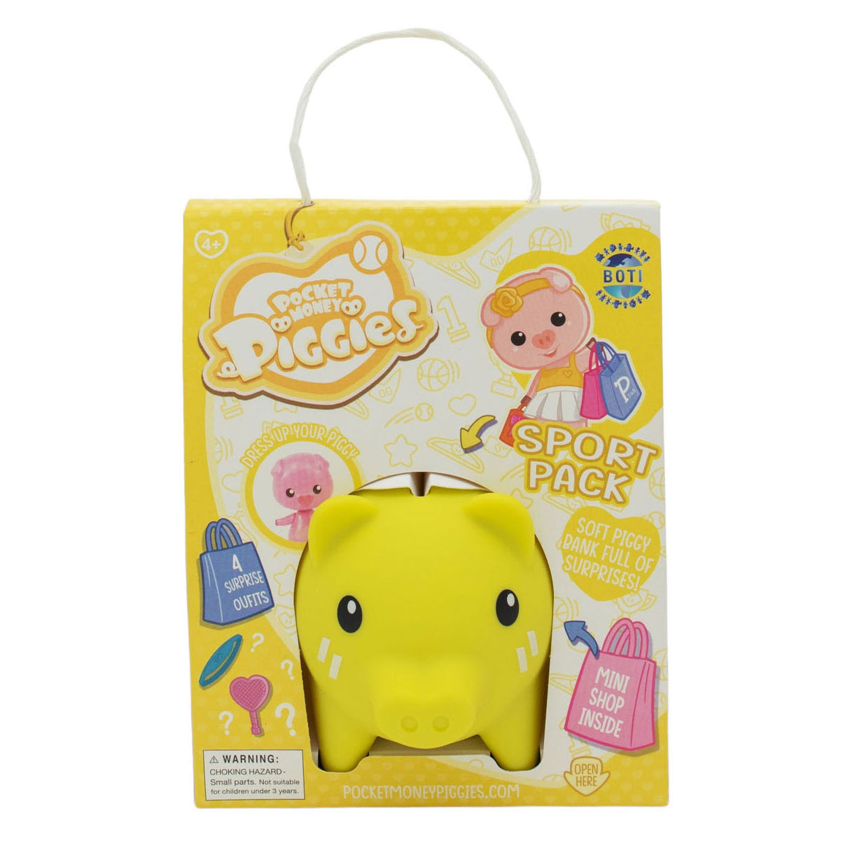 Boti Pockey Money Piggies Speel Figure avec Money Pat - Sports Pack