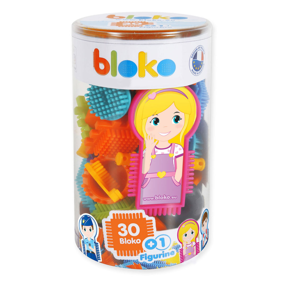Boti Bloko Nopper Building Blocks con figura, 31dlg.