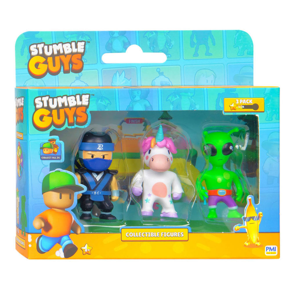 Boti snubler fyre actionfigurer Ninja Kai, Sprinkles, Green Alien, 3st.