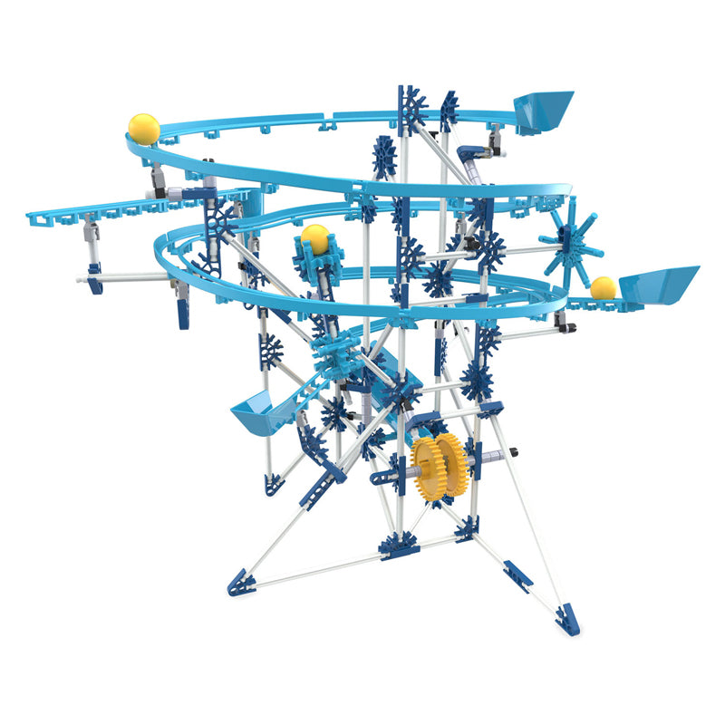 Pista de mármol K'nex con motor, 504 uds.