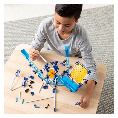 Pista de mármol K'nex con motor, 504 uds.