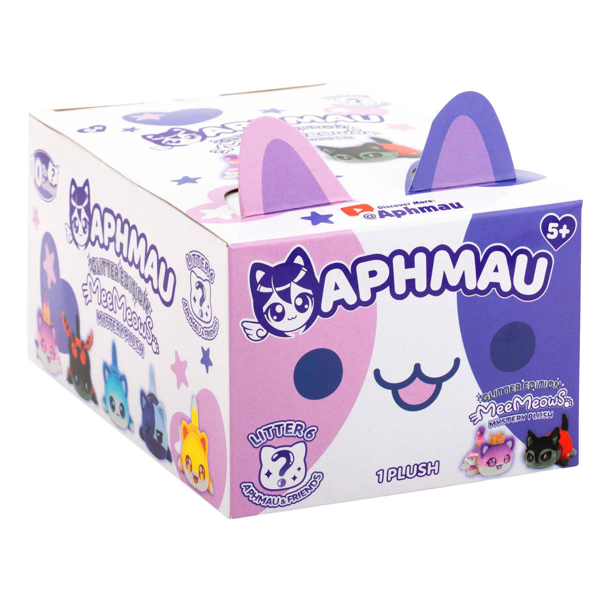 Boti aphmau friends 6 peluche sorpresa meemeows, 15cm