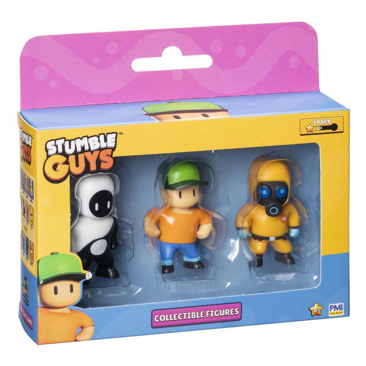 Boti stumble guys action figures, 3-pack