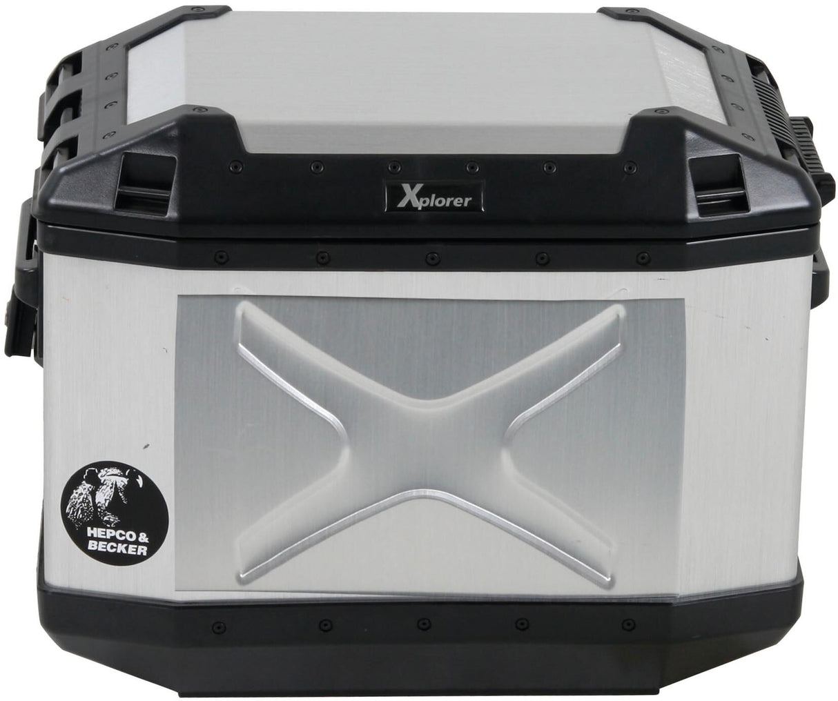 Hepco becker xplorer suitcase cases hepco alu explorer 40 l silver right