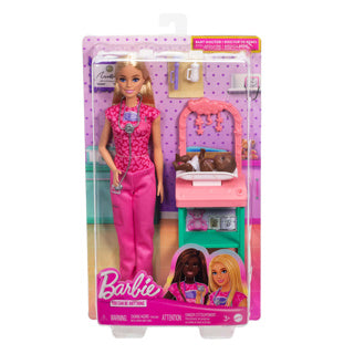 Barbie career baby dokter speelset met pop
