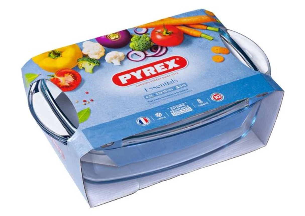 Pyrex bowl with lid 4.3+2.2l