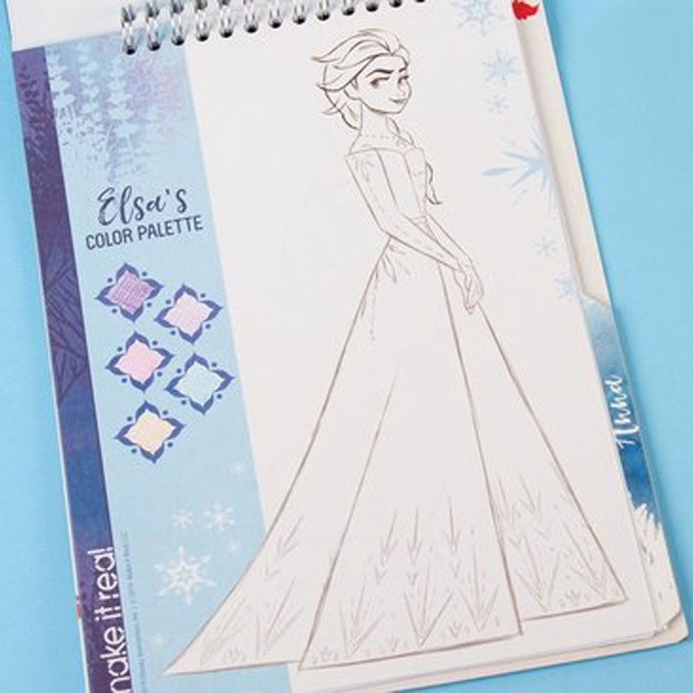 Книжка със стикери Spectron Frozen Sketches с шаблони