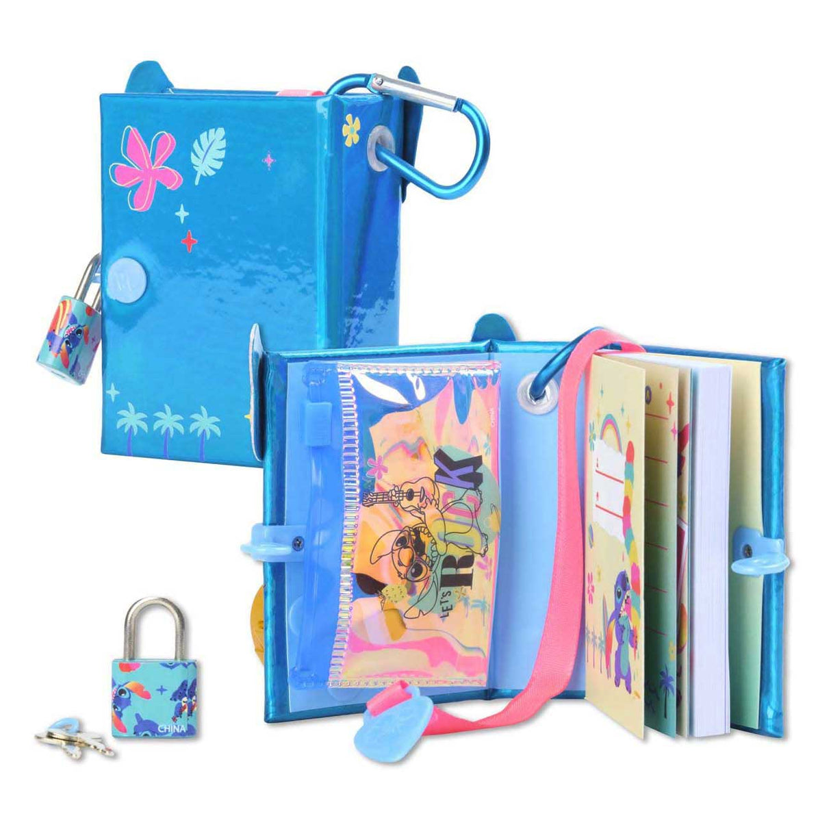 Disney Real Little Stitch Keychain Diary