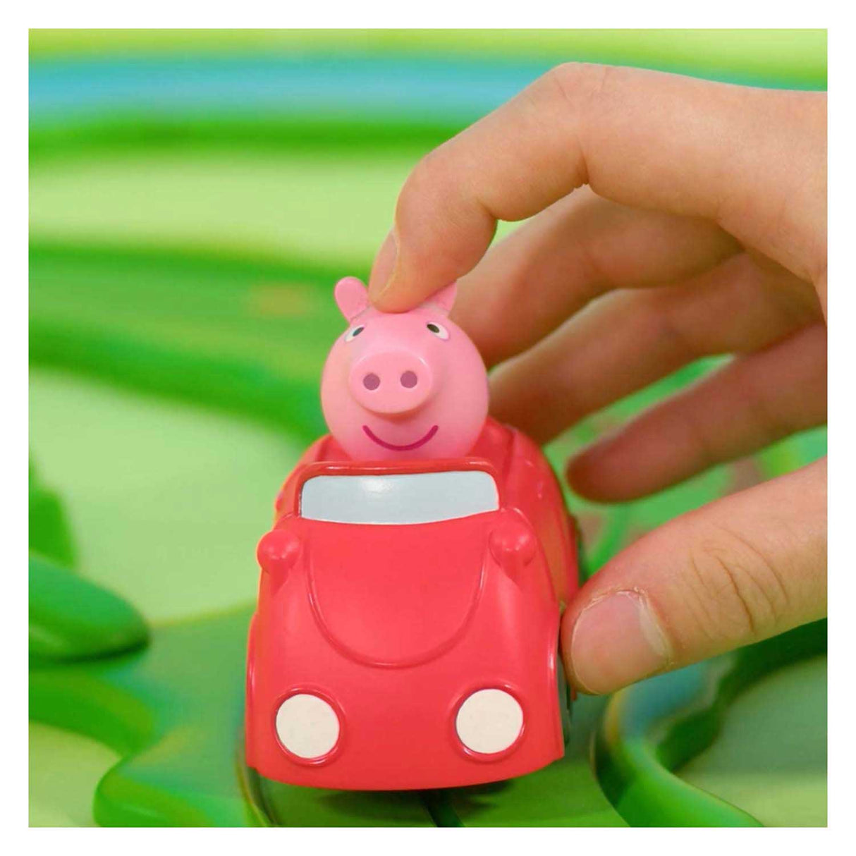 Peppa whizz around peppa's little red car